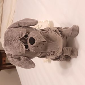 Harry Potter Wizarding World Gray Dog Plush Sparkle Eyes Fang 13"